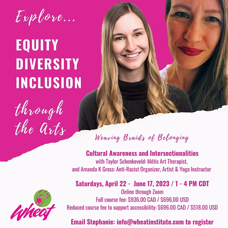 Cultural Awareness and Intersectionalities class poster.