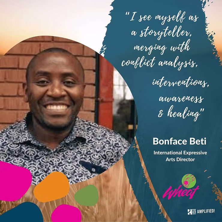 Bonface Beti head shot and quote graphic.