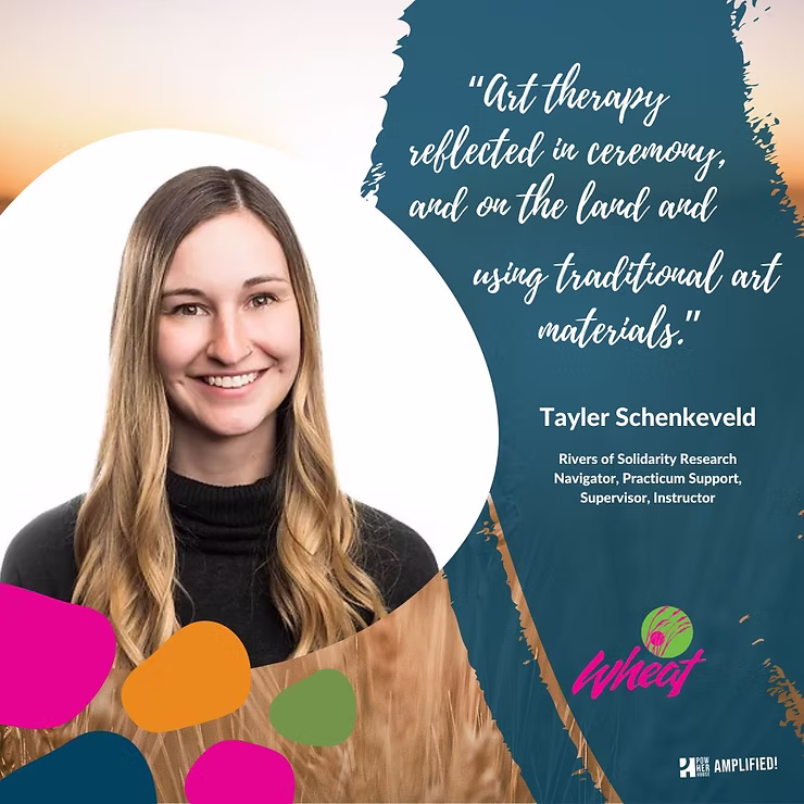 Tayler Schenkeveld head shot and quote graphic.