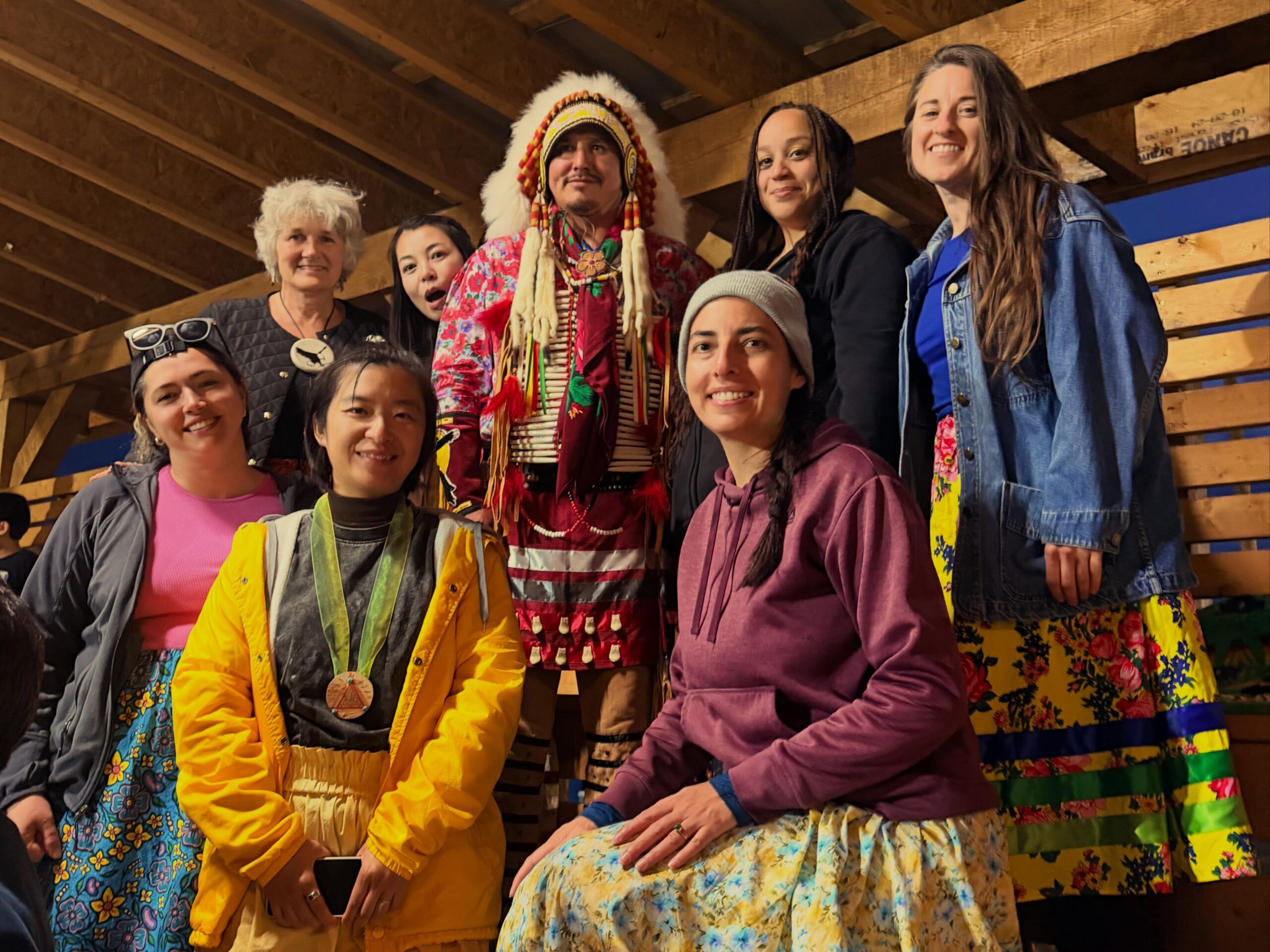 Group of students at kâniyâsihk Culture Camp